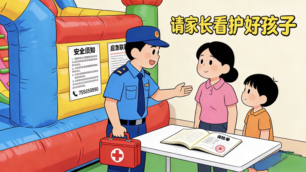 开心源充气城堡租赁安全导图