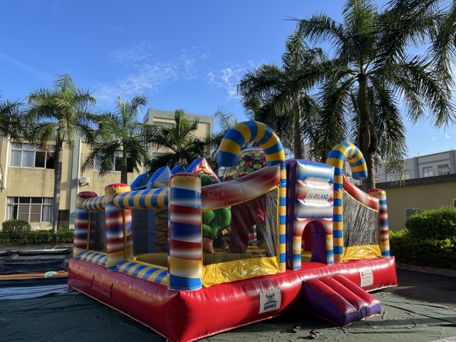 糖果主题充气跳床