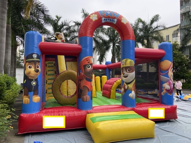 汪汪队欢乐充气跳床滑梯