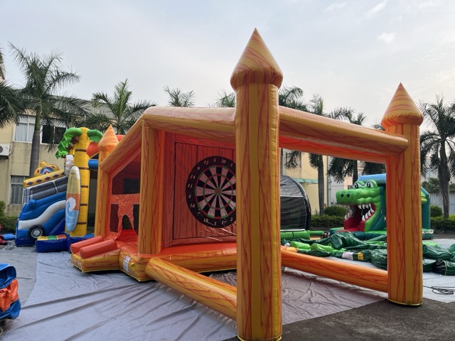 充气跳床射击组合