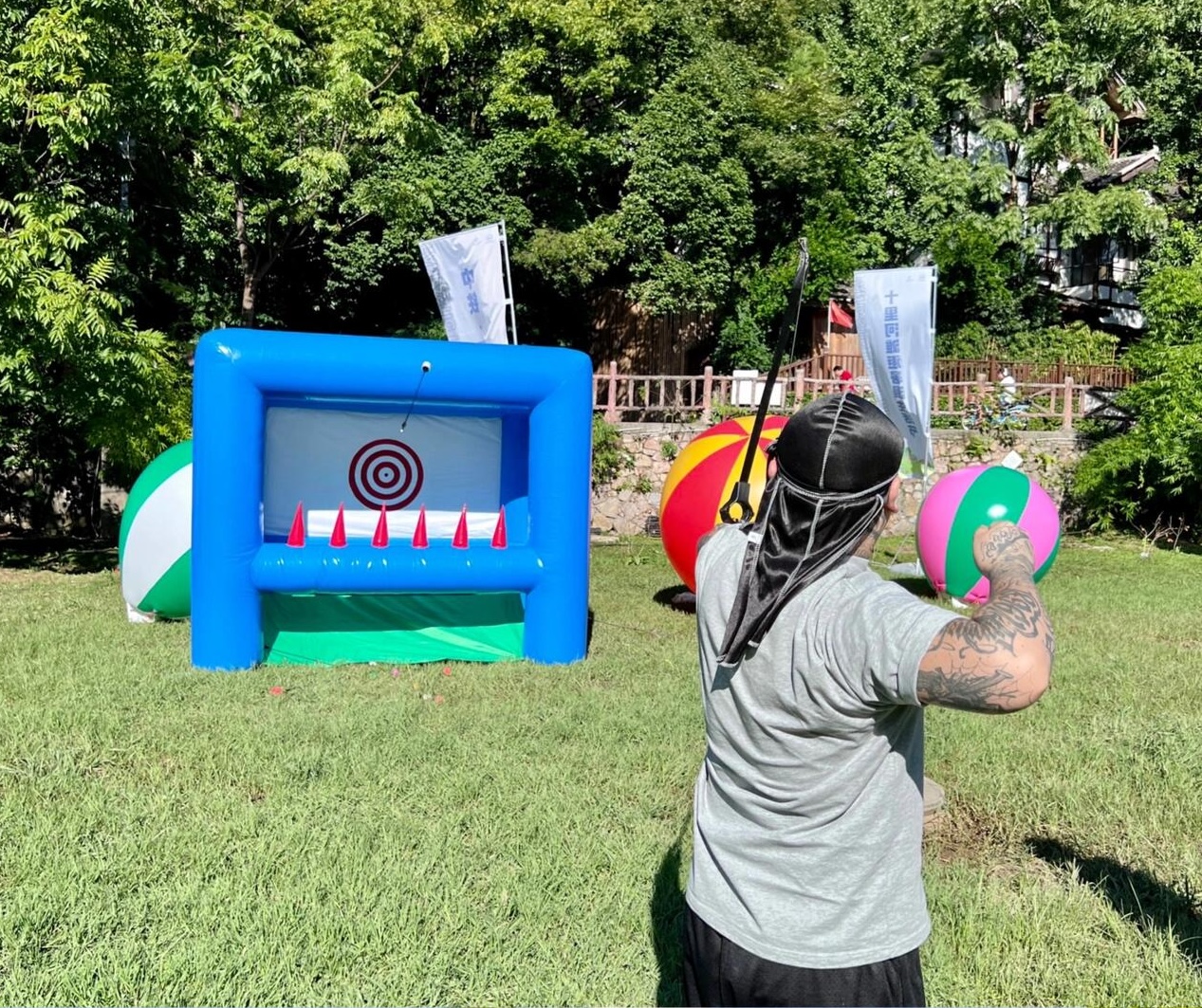 充气趣味运动道具充气射箭出租出售