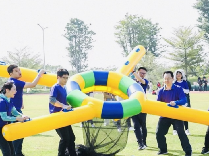 充气趣味运动会道具巧接炮弹出租出售